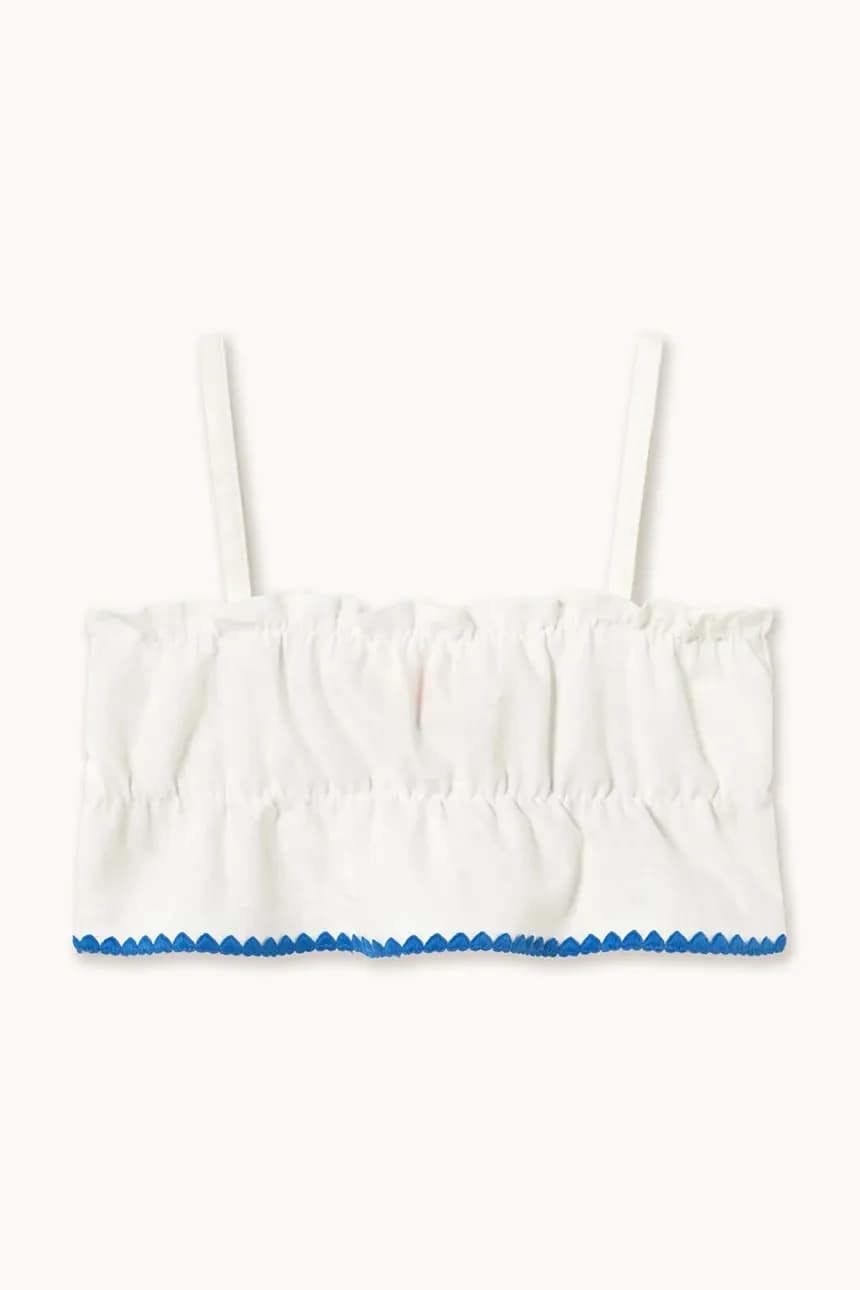 Детский топ с добавлением льна SWANS BOWS LINEN TOP - фото 3