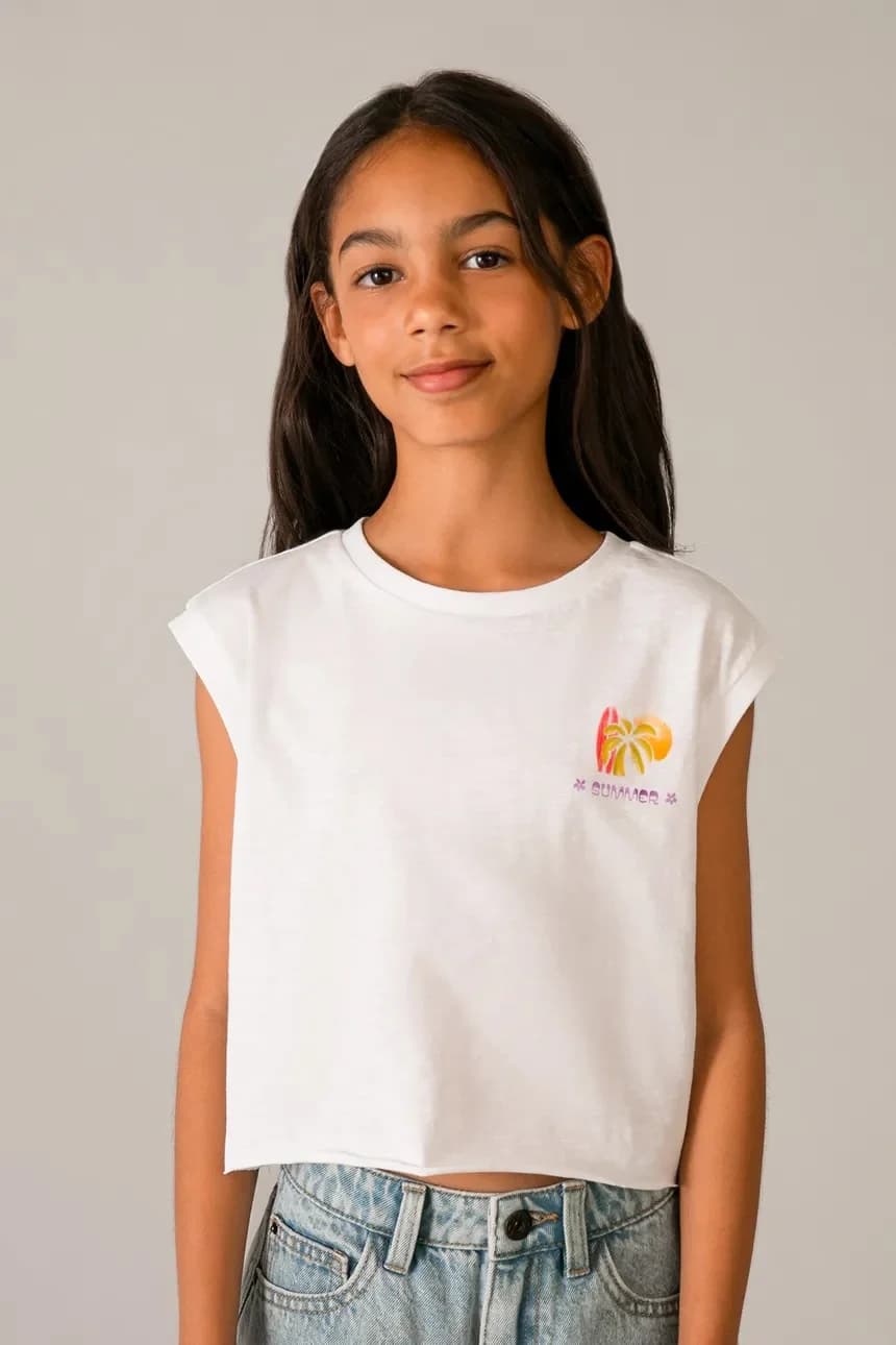 Детский хлопковый топ