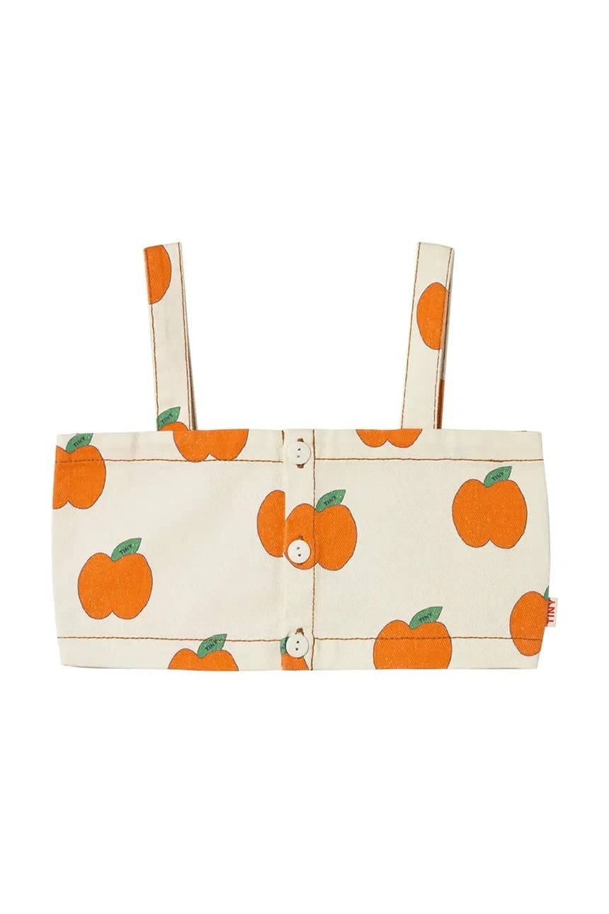 Детский хлопковый топ APPLES CROP TOP