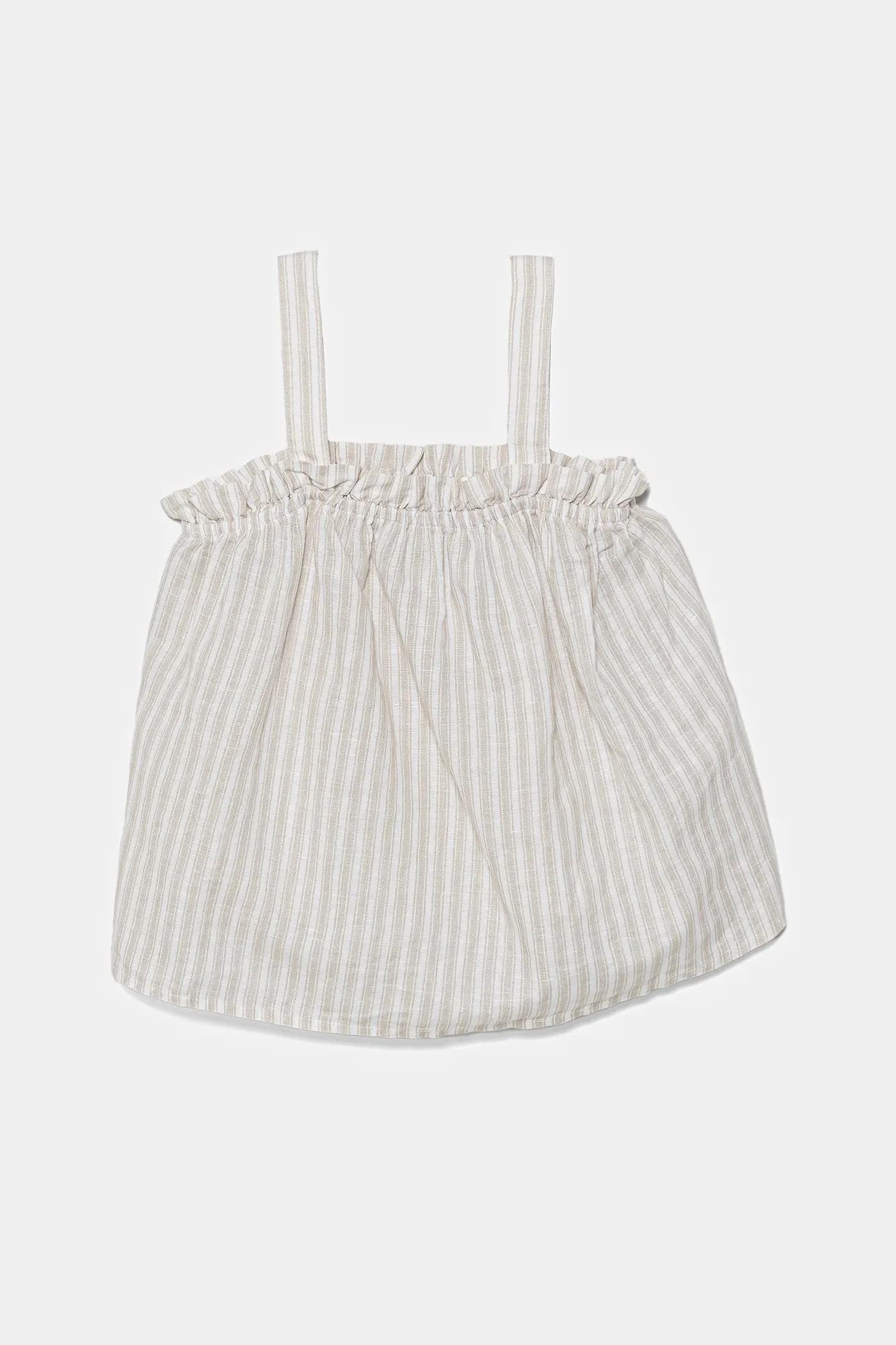 Детский льняной топ