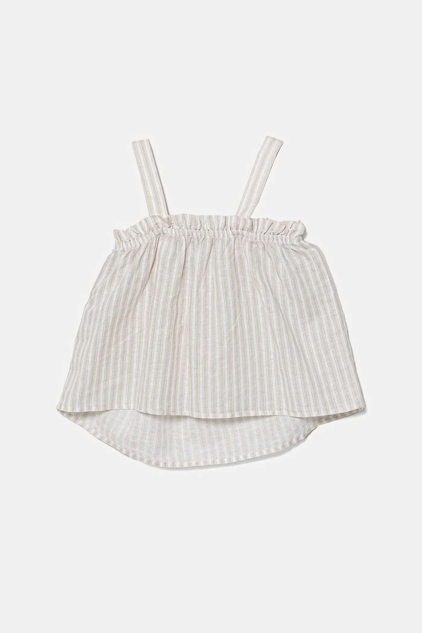 Детский льняной топ - фото 2