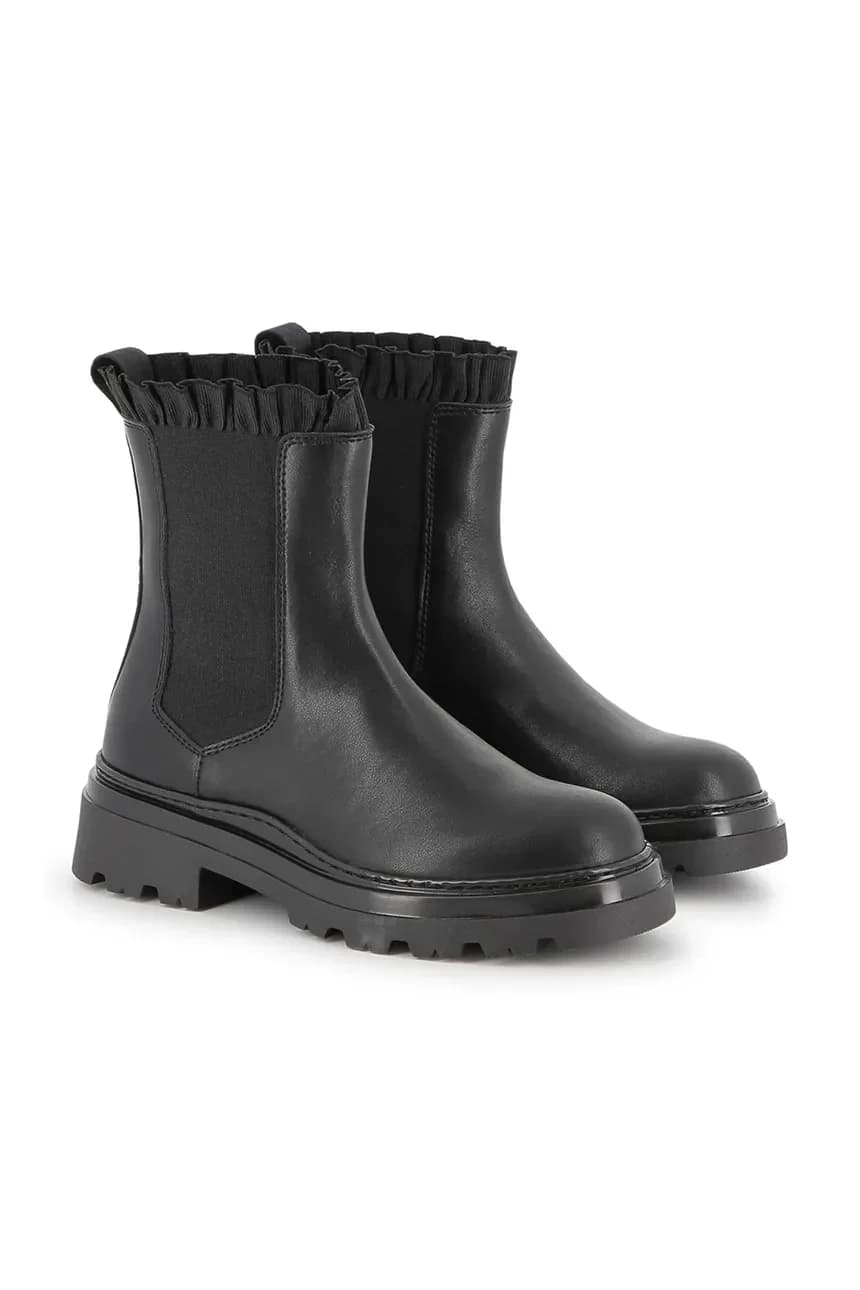 Детские кожаные ботинки челси - фото 5