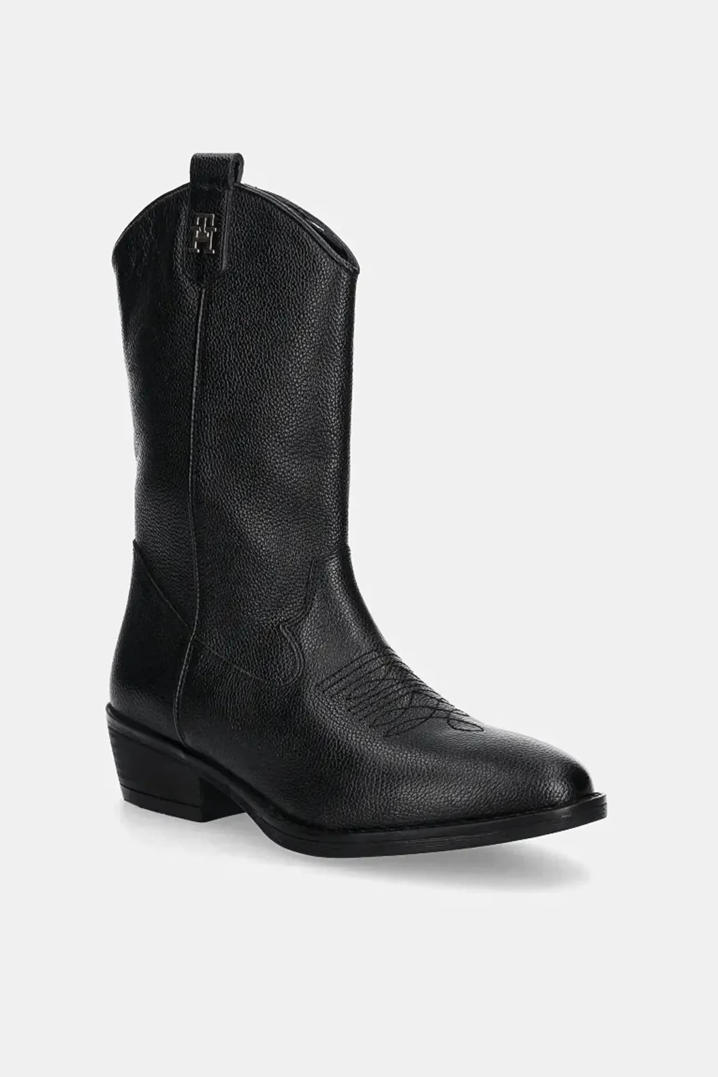 Детские кожаные ковбойские сапоги - фото 5