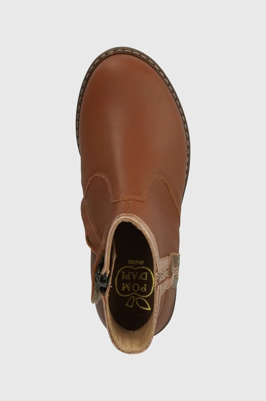 Детские кожаные ботинки CITY LOCK - фото 4