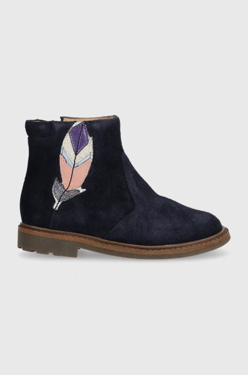 Детские замшевые ботильоны SISTER FEATHER