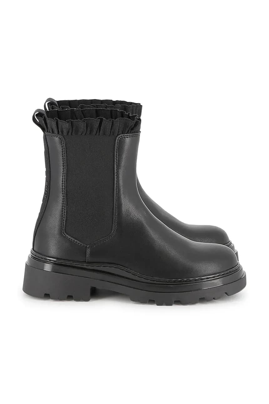 Детские кожаные ботинки челси - фото 7