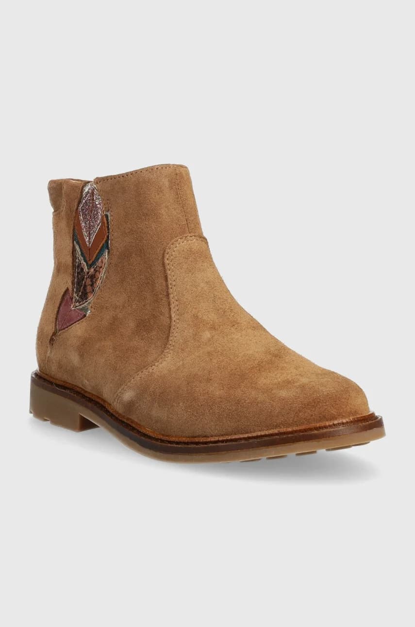 Детские замшевые ботильоны SISTER FEATHER - фото 2