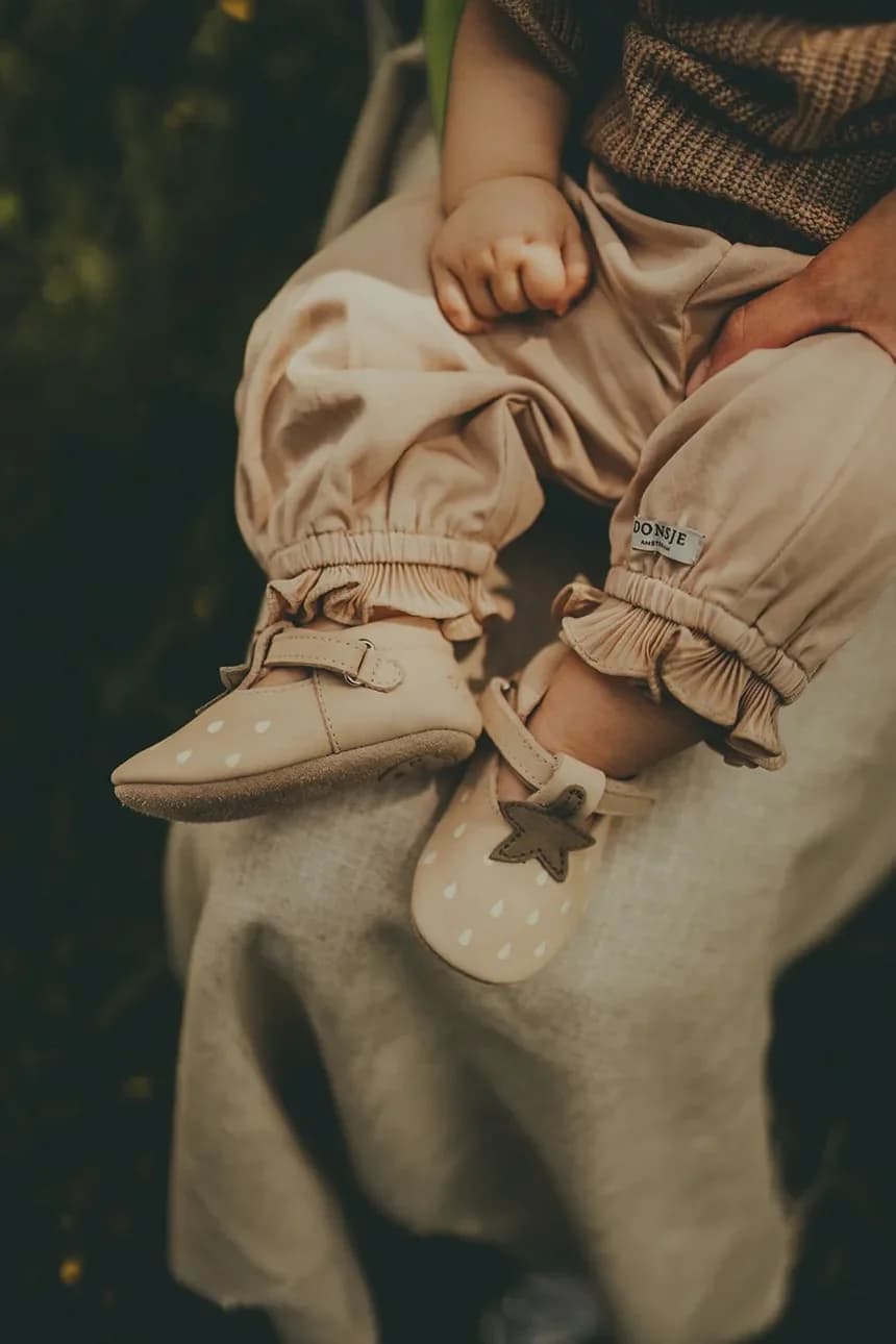 Nanoe Shoes Детские замшевые туфли клубничного цвета