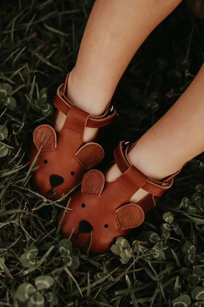 Spark Classic Shoes Детская кожаная обувь Bear
