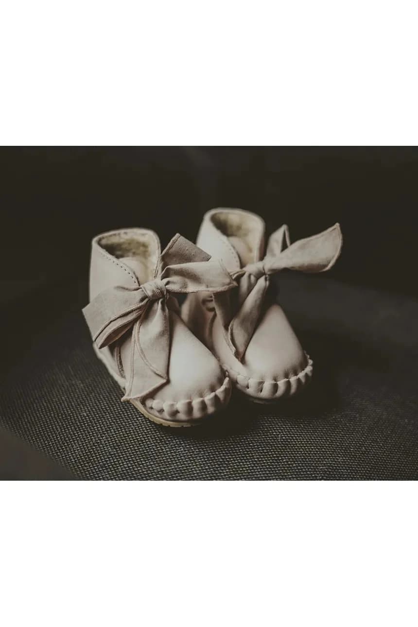 Детские кожаные туфли Pina Organza Booties - фото 5