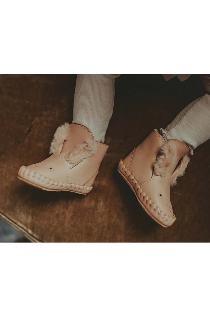 Kapi Exclusive Booties Fluffy Bunny кожаные детские туфли - фото 5