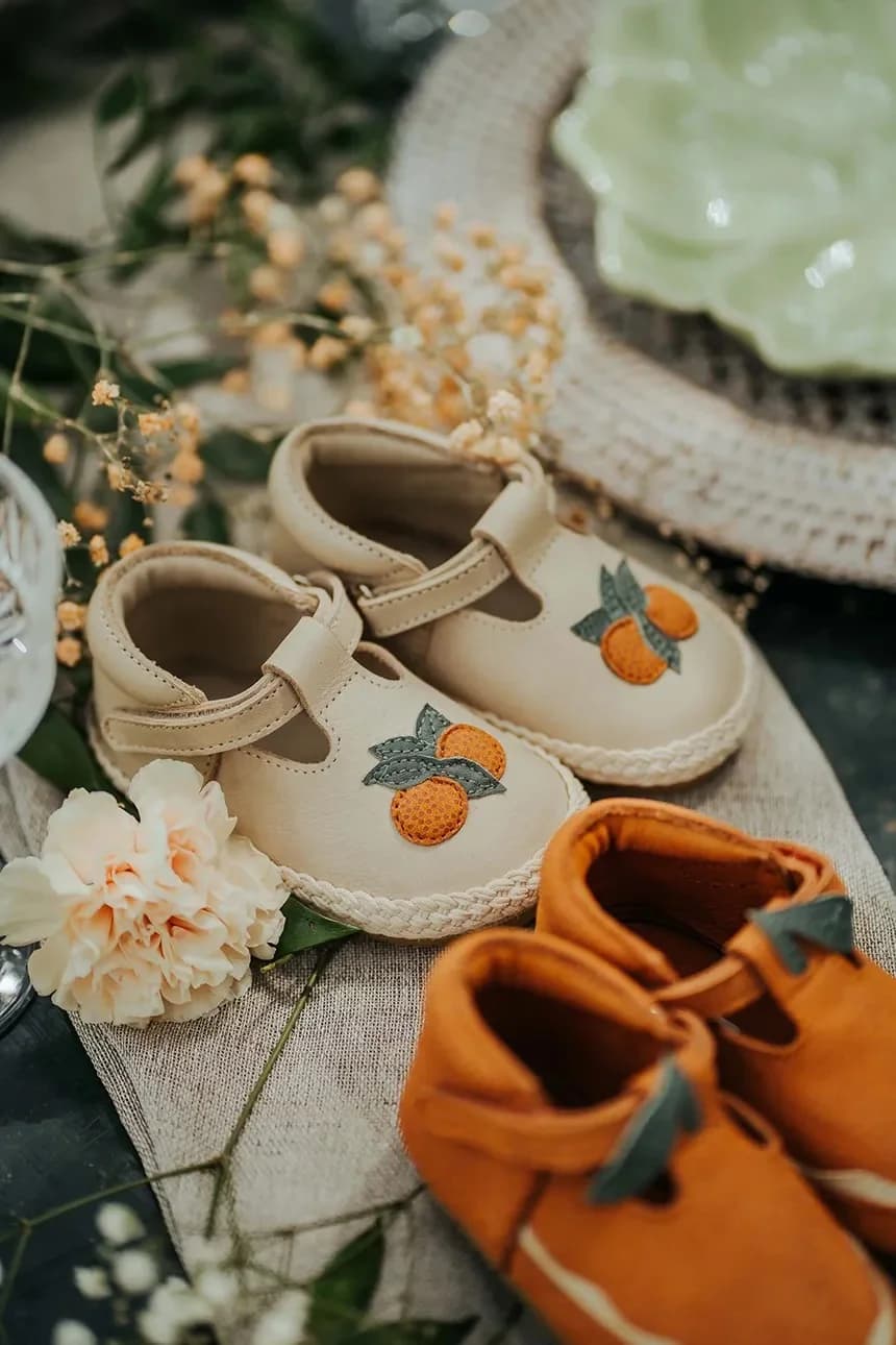 Yames Shoes Arancia детские кожаные туфли