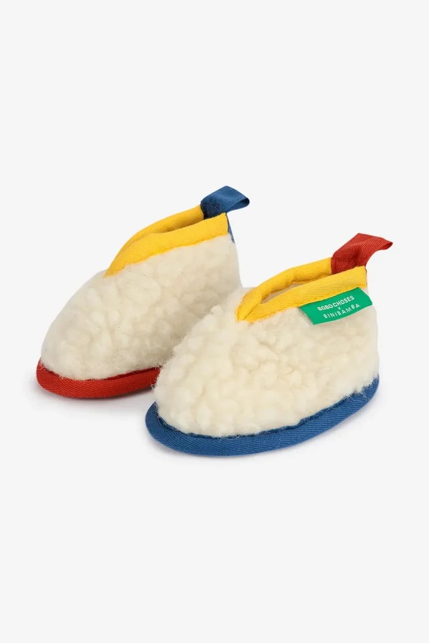 БИНИБАМБА детские шерстяные тапочки