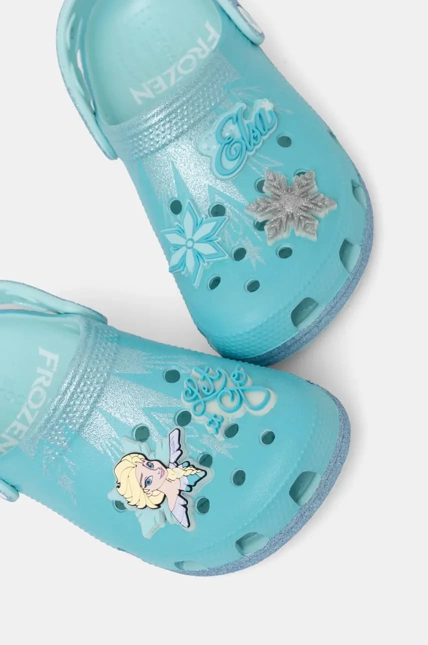 CROCSCLASSIC FROZEN ELSA CLOG детские тапочки - фото 4