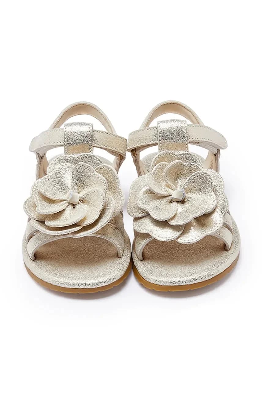 Детские кожаные сандалии Iles Fields Sandals Shimmer Buttercup