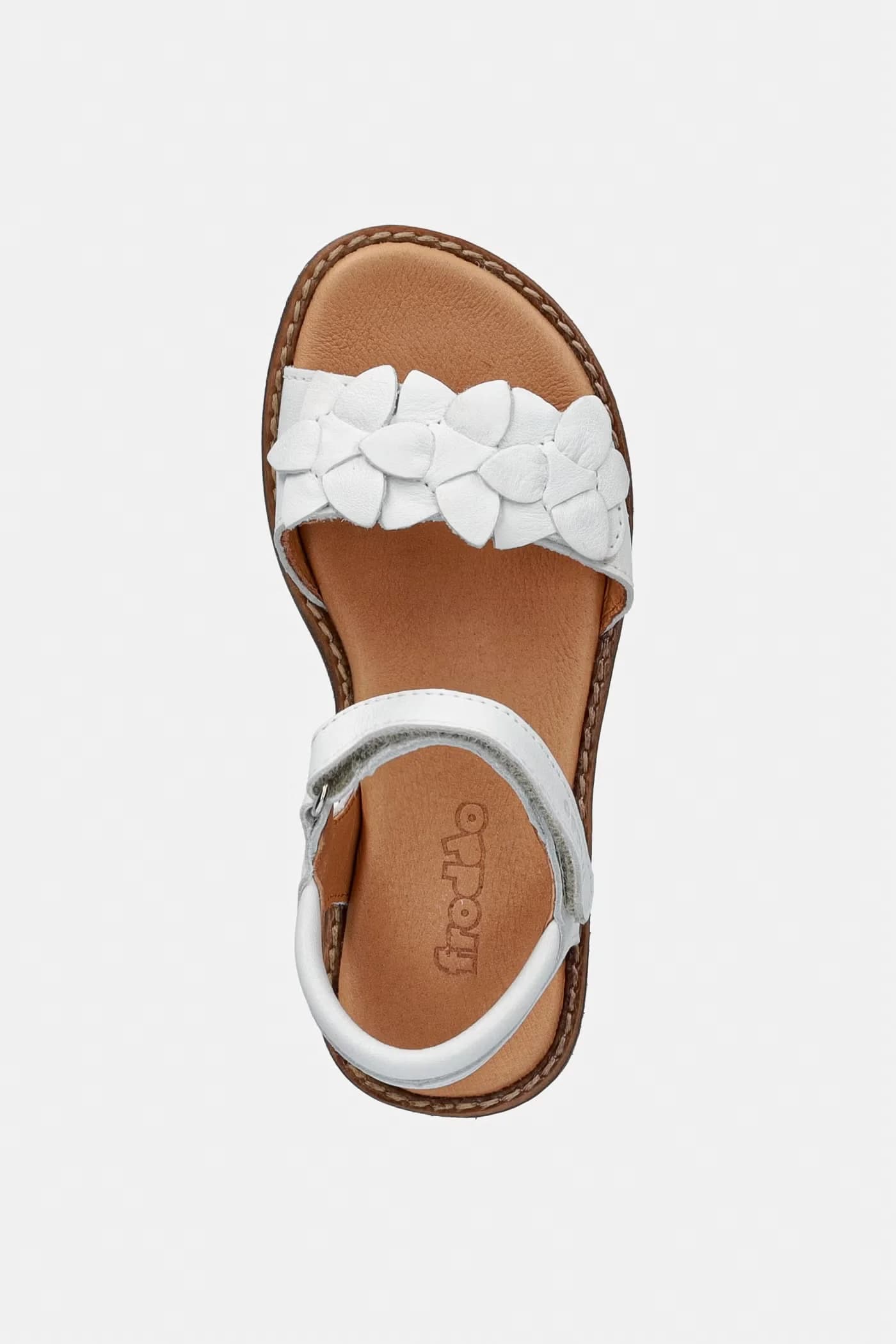 Детские кожаные сандалии LORINE FLOWERS - фото 4