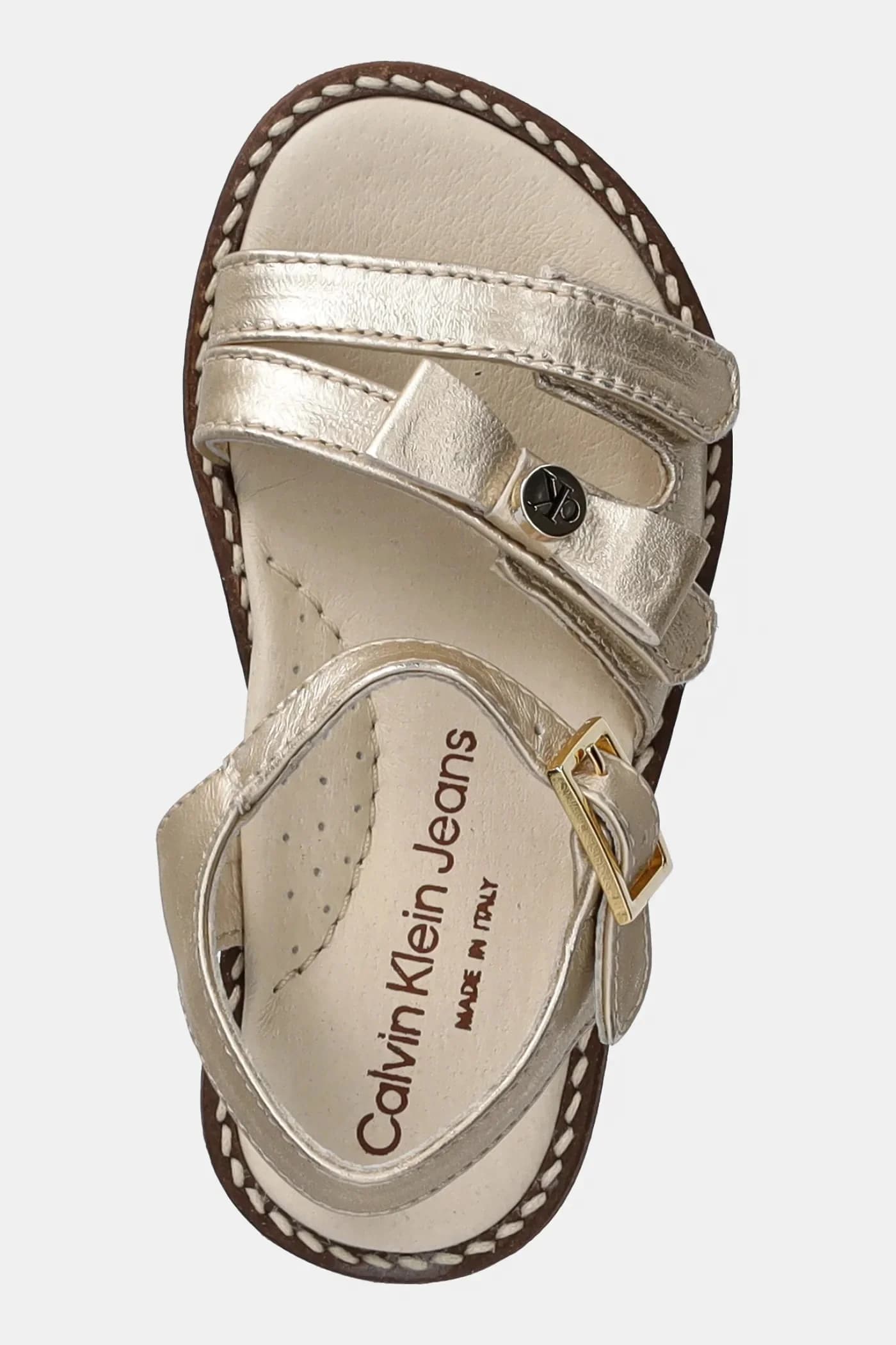 Детские кожаные сандалии - фото 4