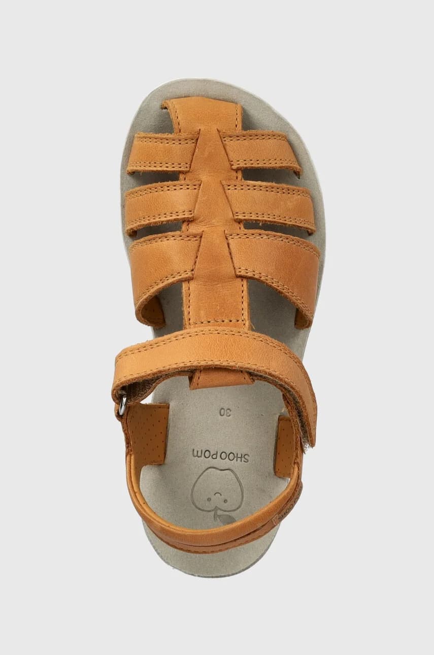 Детские кожаные сандалии - фото 4