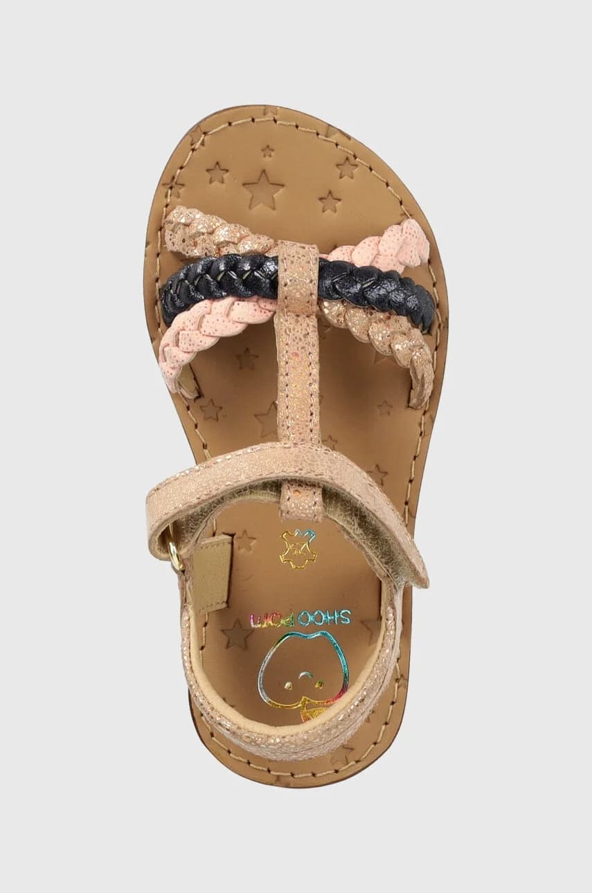 Детские кожаные сандалии - фото 4