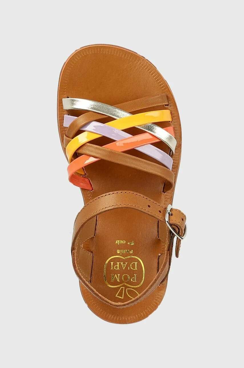 Детские кожаные сандалии - фото 4