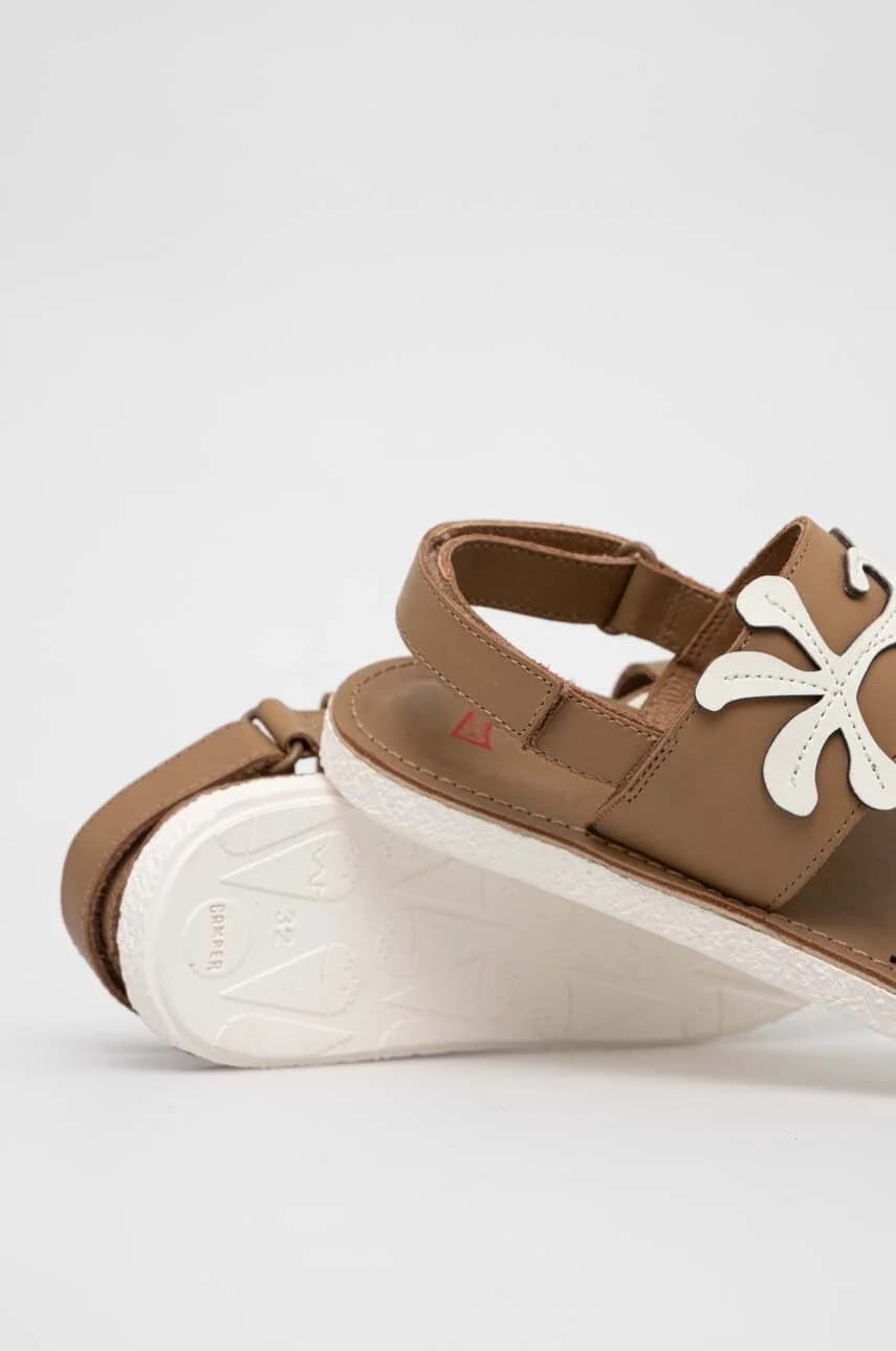 Детские кожаные сандалии - фото 4