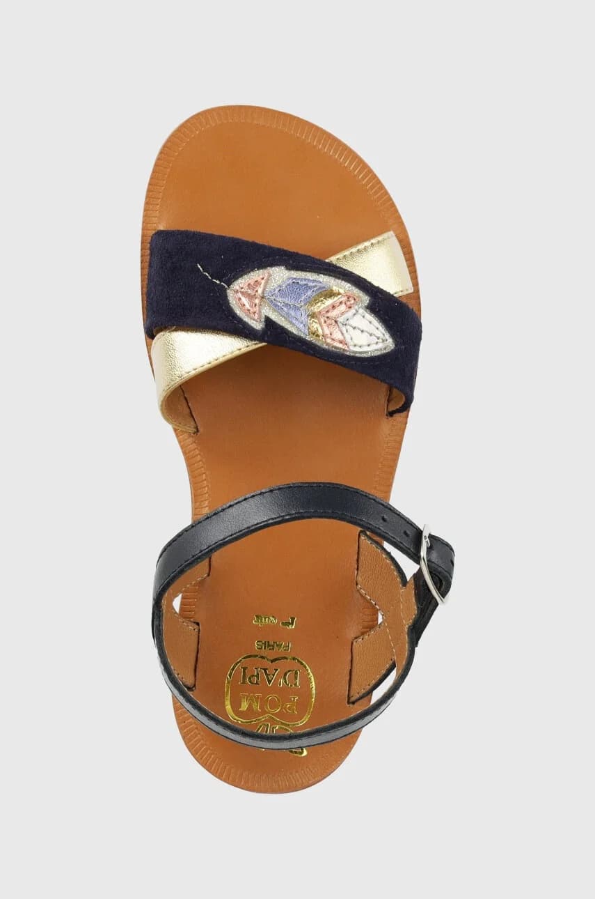 Детские кожаные сандалии - фото 4