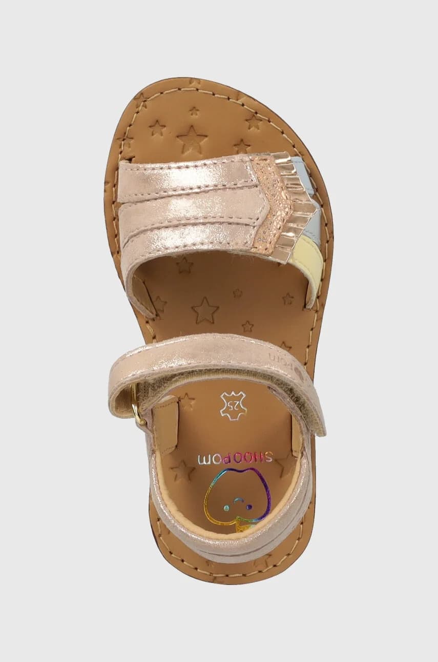 Детские кожаные сандалии - фото 4