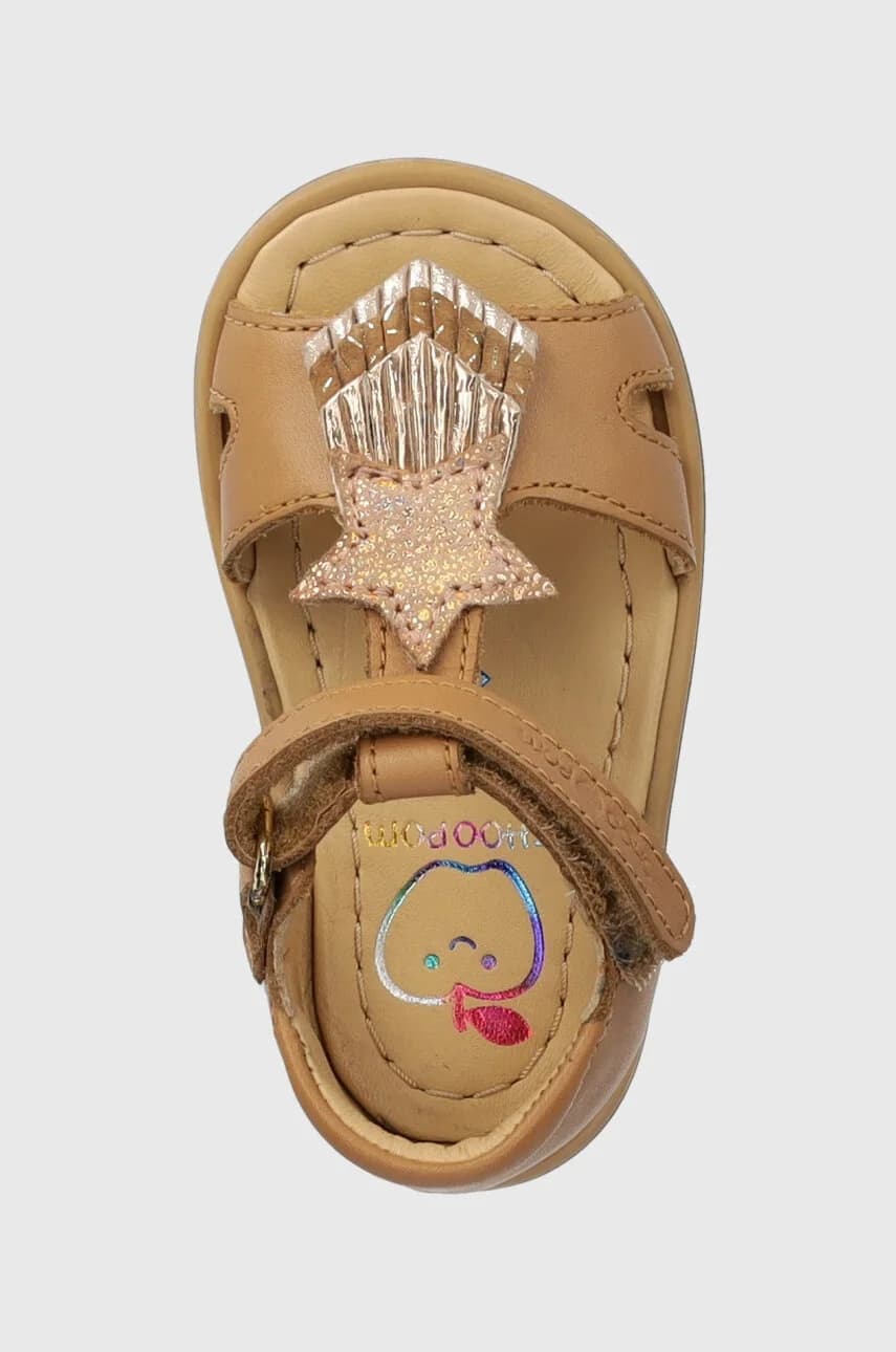 Детские кожаные сандалии - фото 4