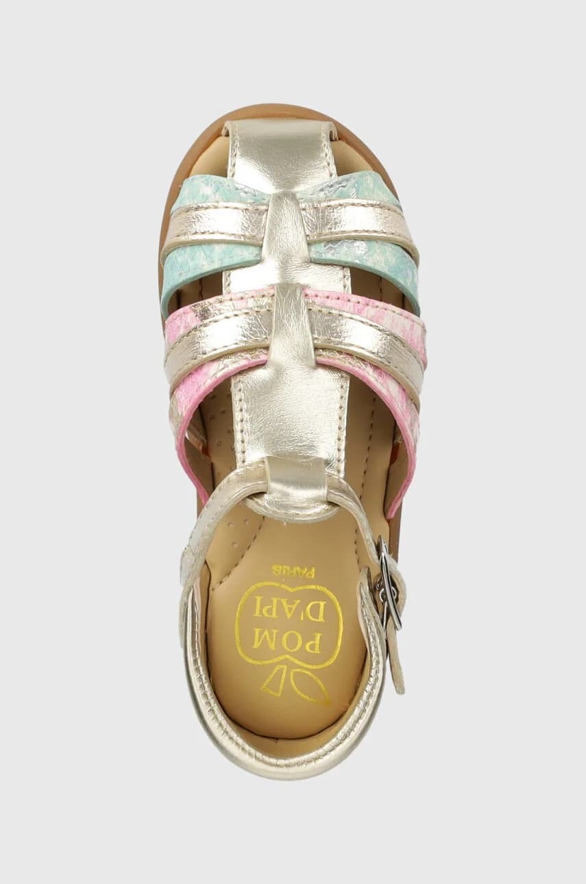 Детские кожаные сандалии - фото 4