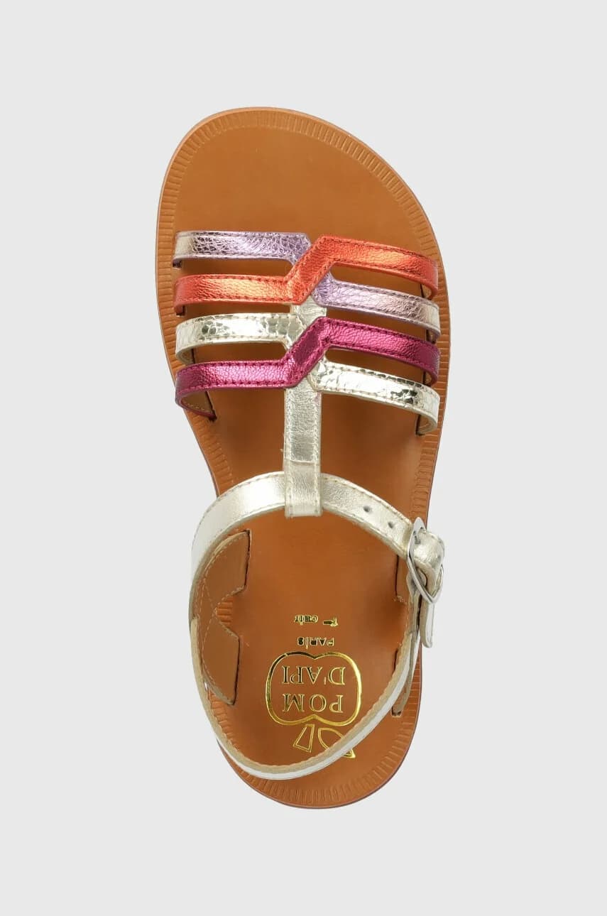 Детские кожаные сандалии - фото 4