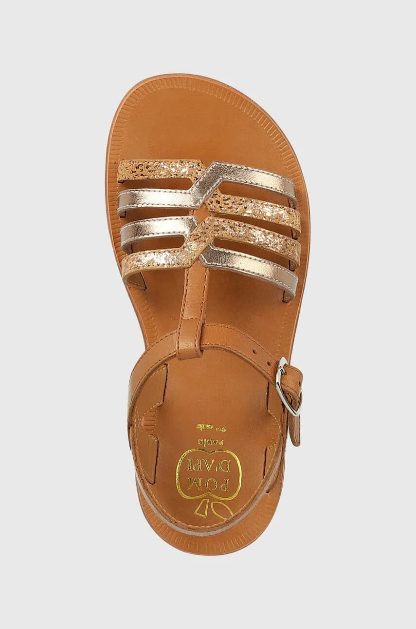 Детские кожаные сандалии - фото 4