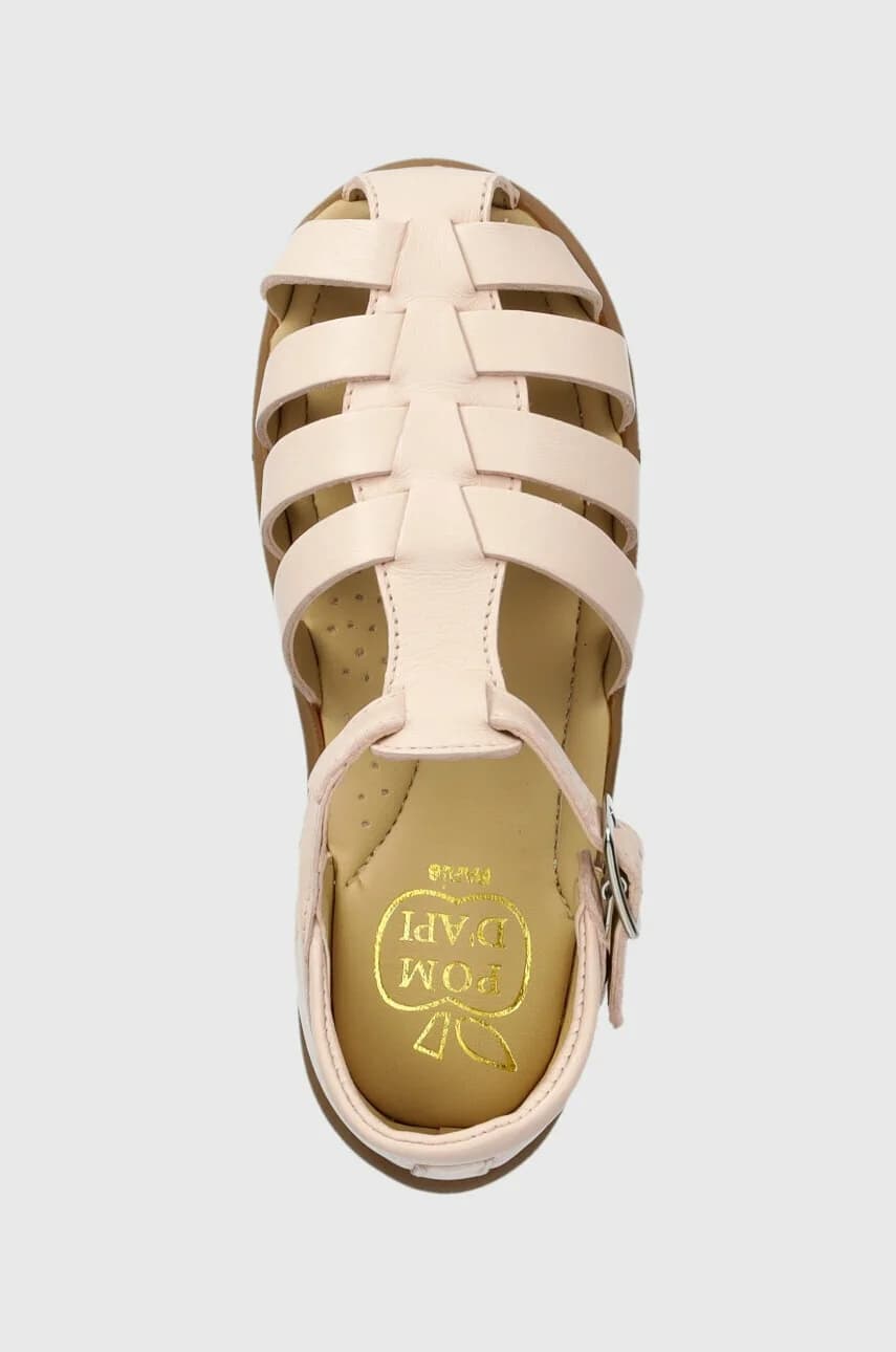 Детские кожаные сандалии - фото 4