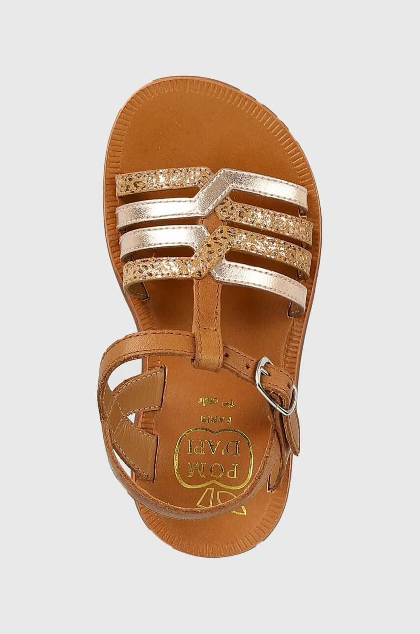 Детские кожаные сандалии - фото 4