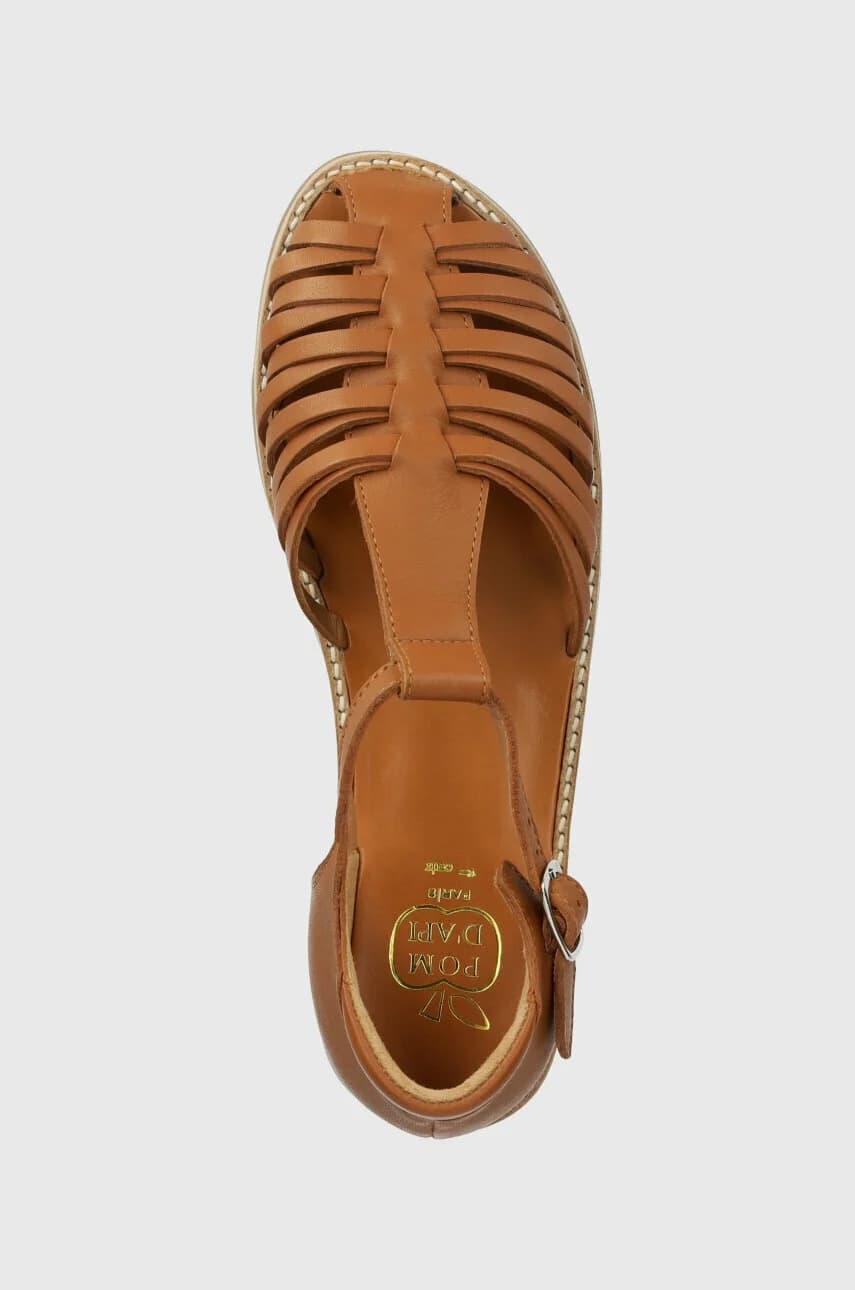 Детские кожаные сандалии - фото 4