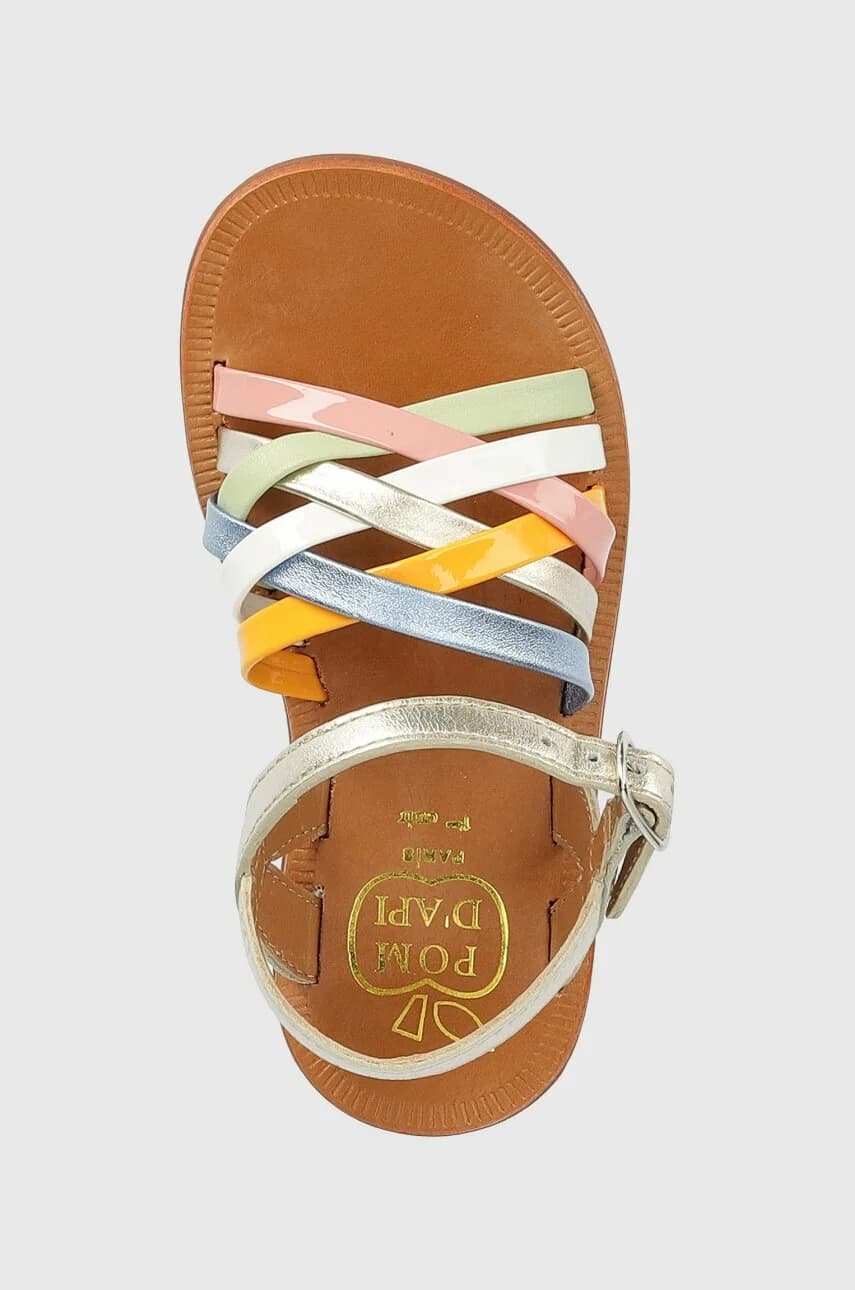 Детские кожаные сандалии - фото 4