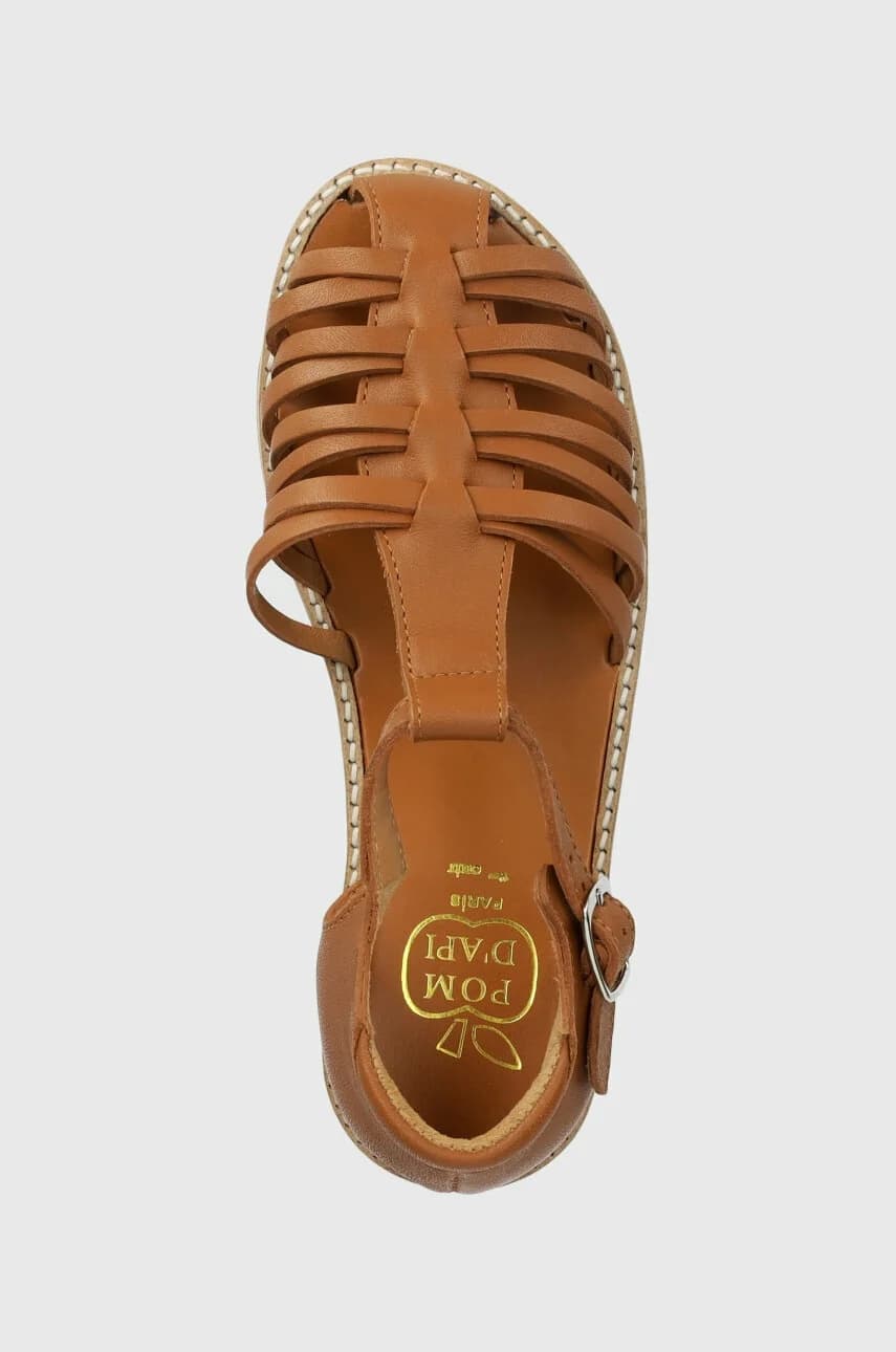 Детские кожаные сандалии - фото 4