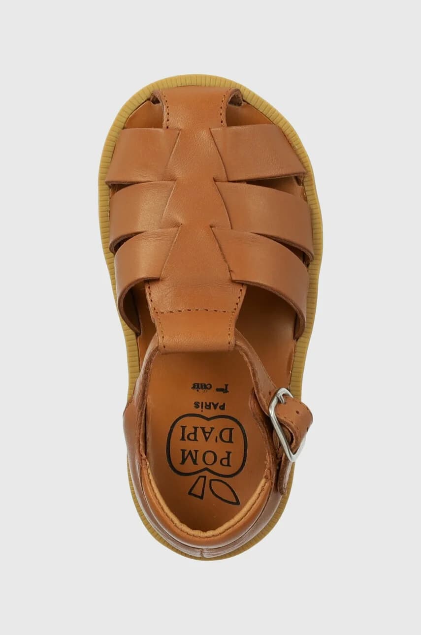 Детские кожаные сандалии - фото 4