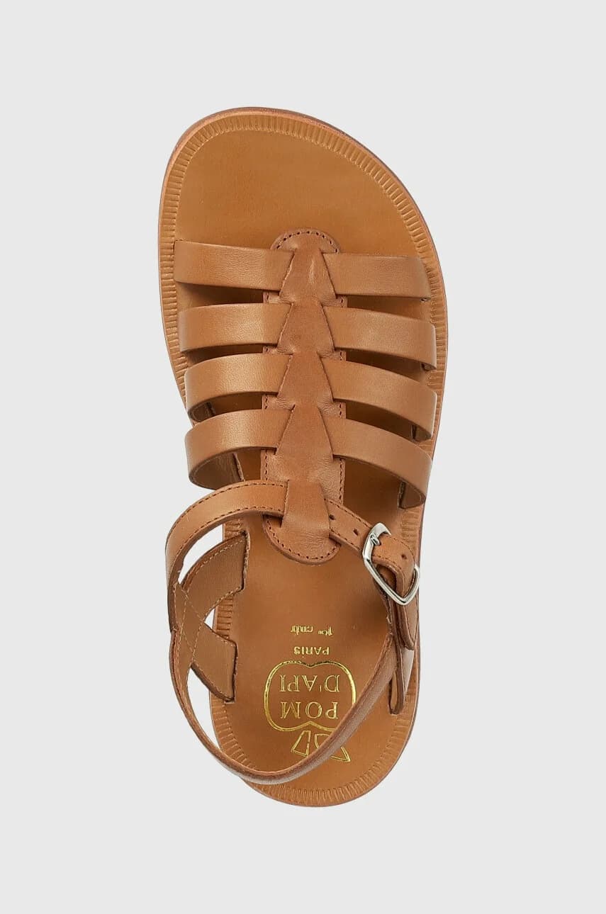 Детские кожаные сандалии - фото 4