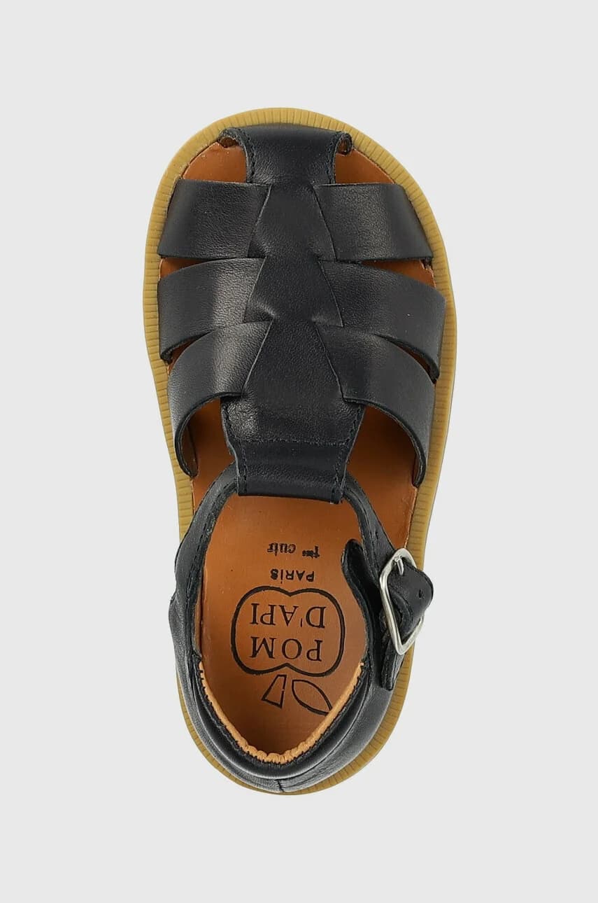 Детские кожаные сандалии - фото 4