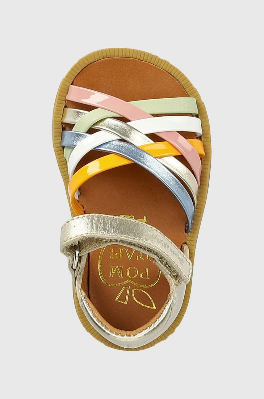 Детские кожаные сандалии - фото 4