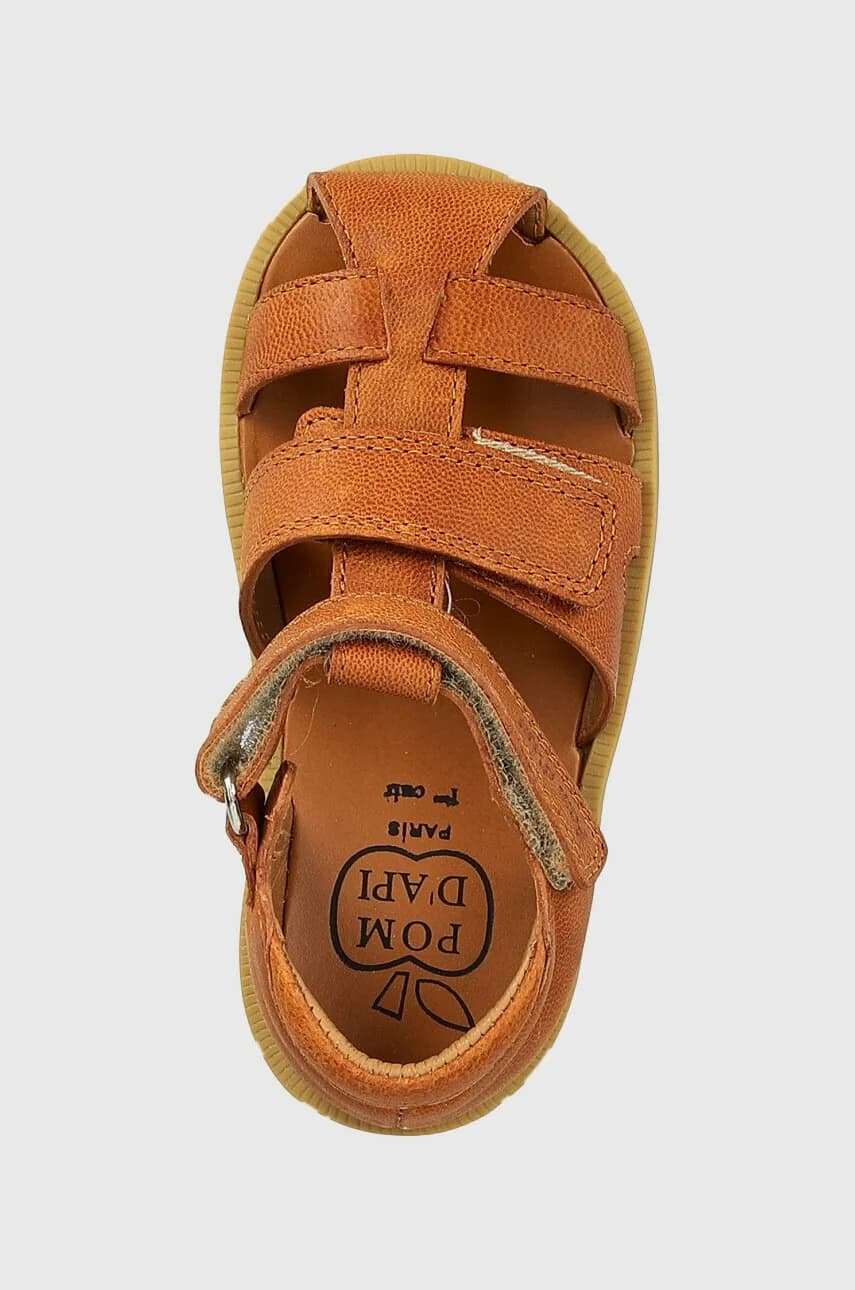 Детские кожаные сандалии - фото 4