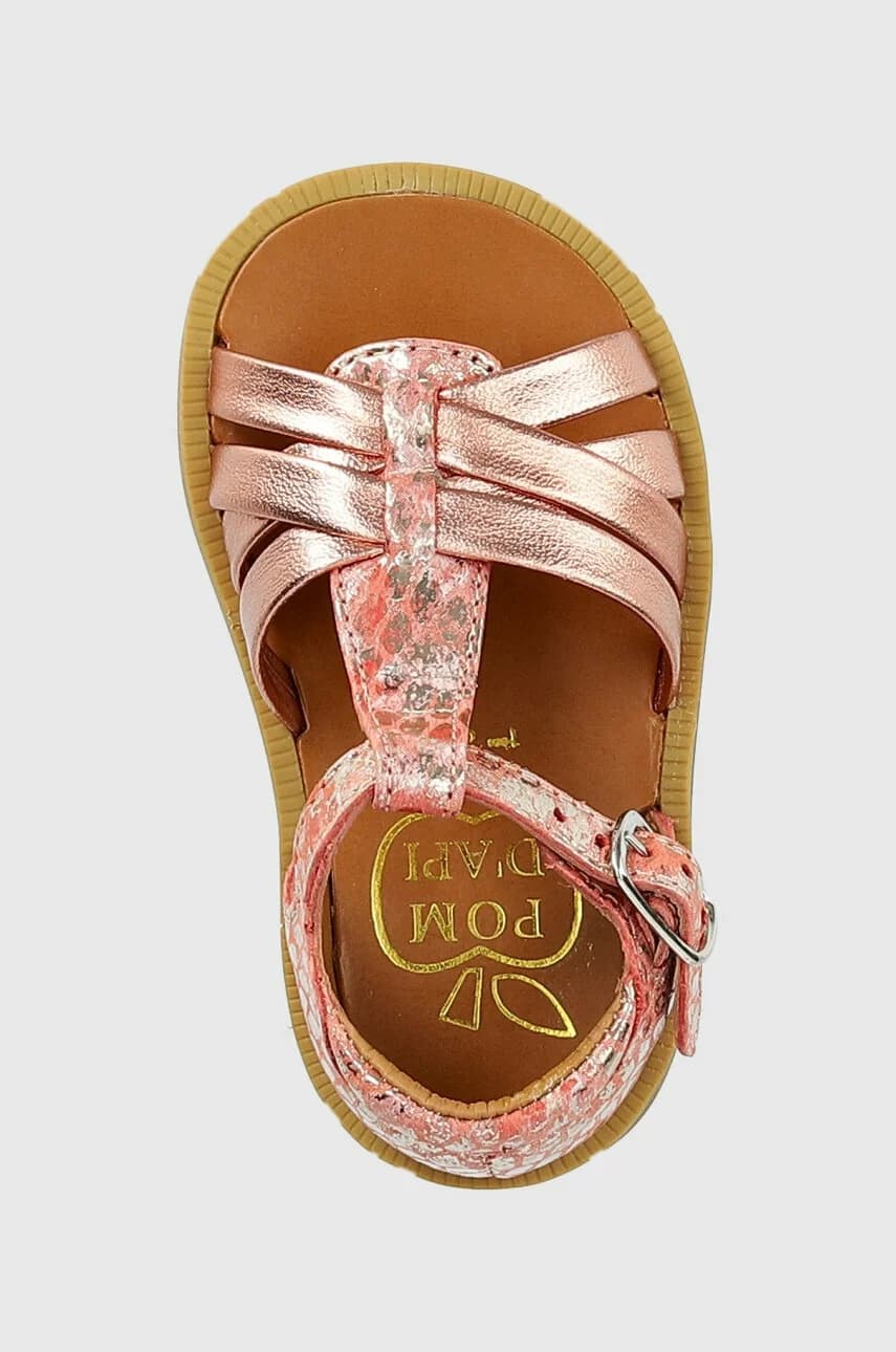 Детские кожаные сандалии - фото 4