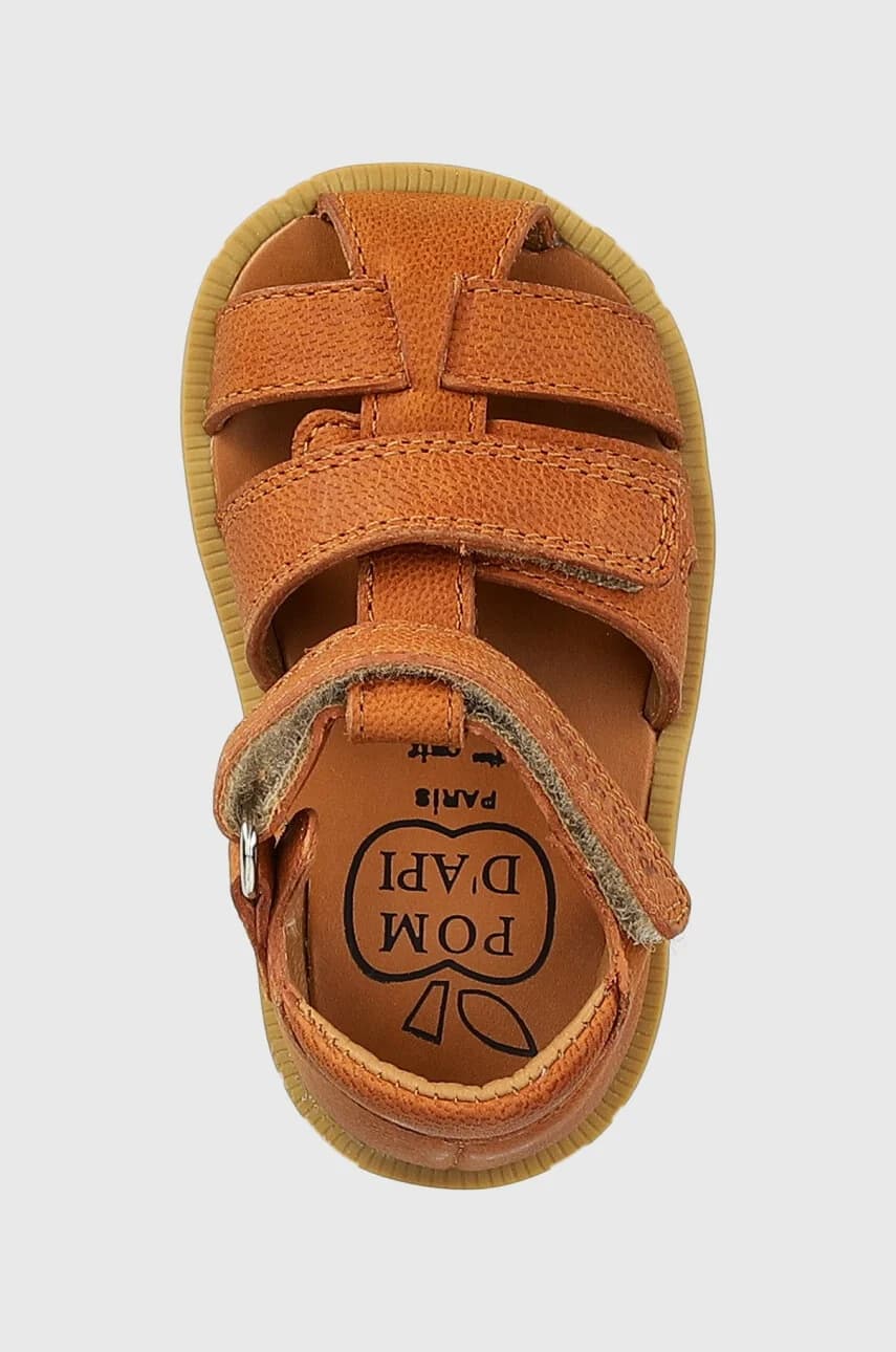 Детские кожаные сандалии - фото 4