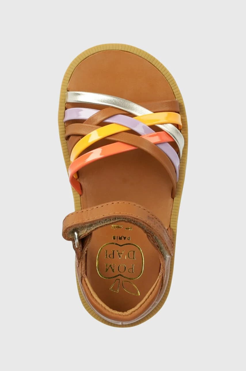 Детские кожаные сандалии - фото 4