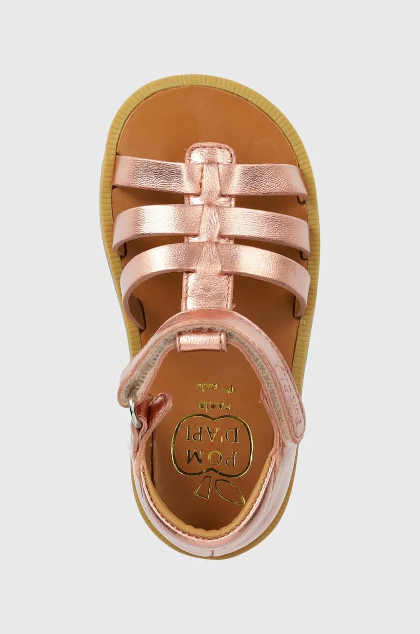 Детские кожаные сандалии - фото 4