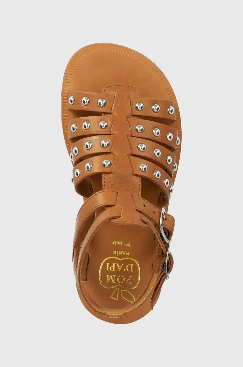 Детские кожаные сандалии - фото 4