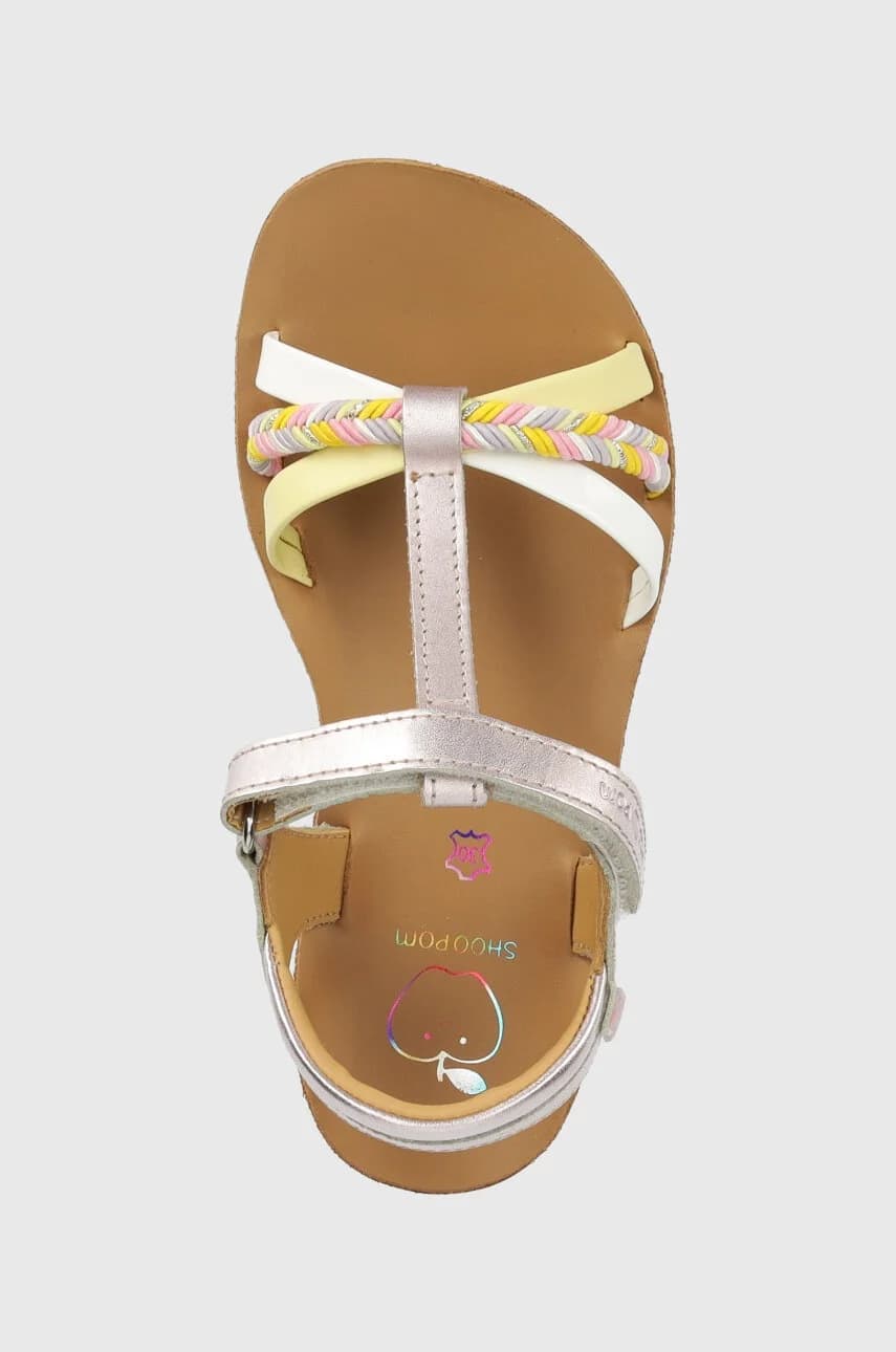 Детские кожаные сандалии - фото 4