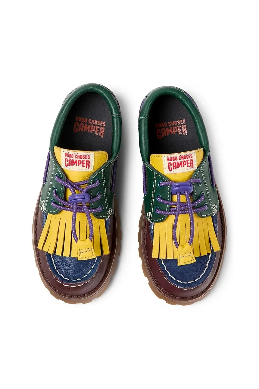 Детские кожаные мокасины Bobo Choses - фото 4