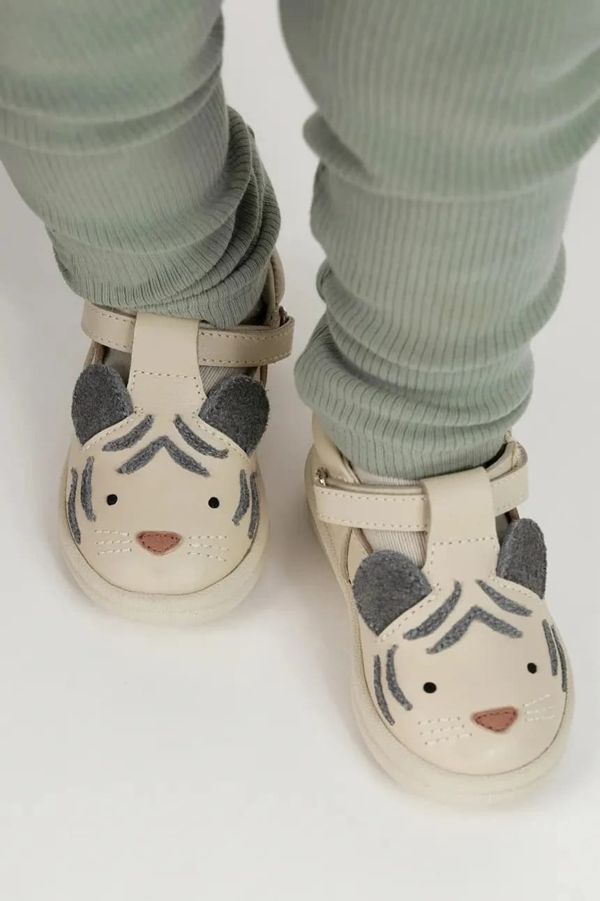 Детская кожаная обувь Zazo Special Shoes White Tiger