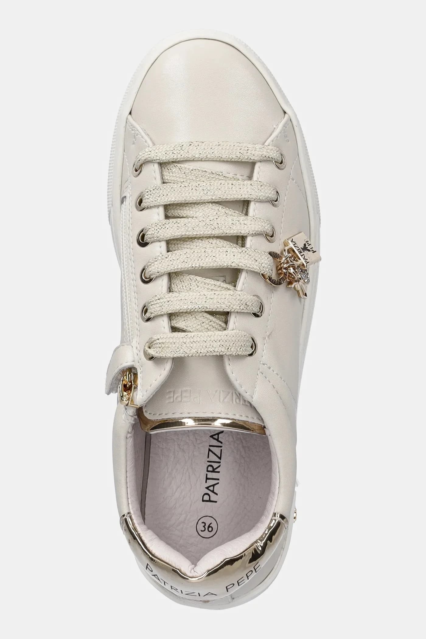 Детские кожаные кроссовки - фото 4